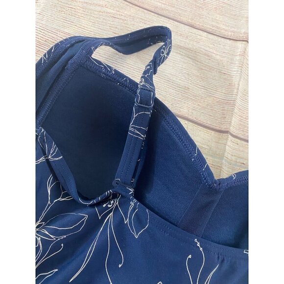 Niptuck Swim Women's Ruched Bodice Printed One Piece Swimsuit - 8 - Picture 8 of 12